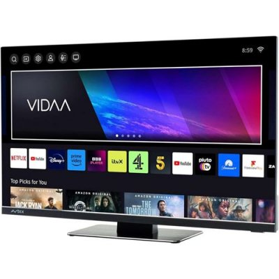 AVTEX TV LED 23.8'' 60cm Lecteur DVD int&eacute;gr&eacute; T&eacute;l&eacute;viseur Full HD Smart TV VIDAA Camping-car