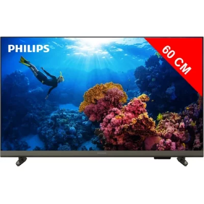 PHILIPS TV LED  24PHS6808 60 cm HD Smart TV 2023 Chrome satin&eacute;