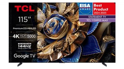 TCL TV LED  115X955 Max QD Mini-LED Dolby Vision & Atmos Onkyo 6.2.2 144Hz 4K 292cm 2024