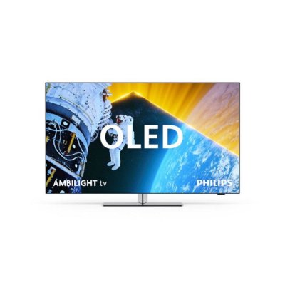 PHILIPS TV OLED Ambilight  65OLED849 164 cm 4K UHD Google TV 2024 M&eacute;tal satin&eacute; 