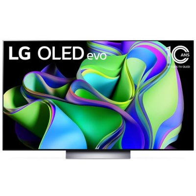LG TV OLED Evo  OLED55C3 139 cm 4K UHD Smart TV 2023 Noir et Argent