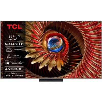 TCL TV QD-Mini LED  85C89K 215 cm 4K UHD 2025 Aluminium bross&eacute; 