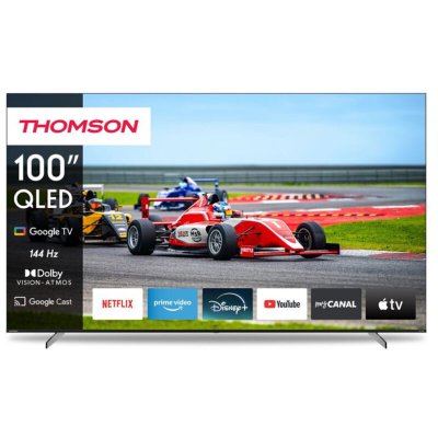 THOMSON TV QLED Pro 2024 253 cm (100 ) 4K UHD 100QG7S14 - Noir - Neuf