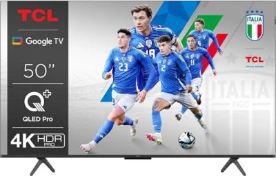 TCL TV QLED  50C69B 126 cm 4K UHD 2024 Aluminium bross&eacute;