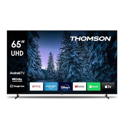 THOMSON TV QLED  65QA2S13 164 cm 4K UHD Android TV Gris fonc&eacute;
