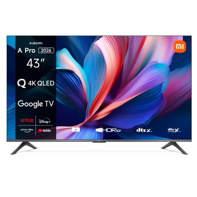 XIAOMI TV QLED  A Pro 43 108 cm 4K UHD 2026 Gris anthracite 