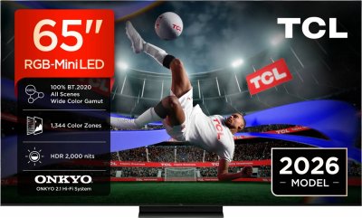 TCL TV RGB-Mini LED  65RM7L 2026 - 65 pouces (165 cm)