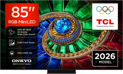 TCL TV RGB-Mini LED  85RM7L 2026 - 85 pouces (216 cm)