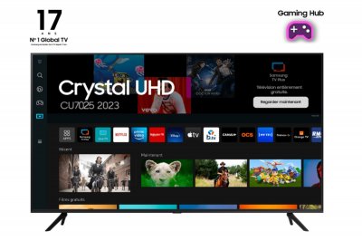 SAMSUNG TV  Crystal 55CU7025 138 cm 4K UHD Smart TV Noir