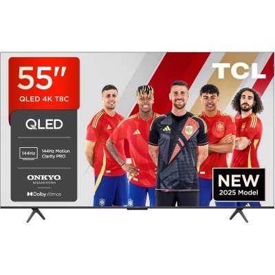 TCL TV  QLED 55T8C 55"" 4K Ultra HD Smart TV M&eacute;tal WiFi