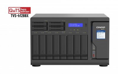 QNAP Tvs-h1288x-w1250-16g sata iii 6gb/s 3.3 ghz gigabit ethernet noir