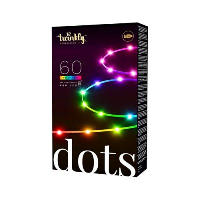 GENERIQUE Twinkly Dots guirlande LED RVB, claire, IP20, 3&nbsp;m
