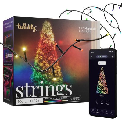 TWINKLY  lumi&egrave;res de no&euml;l smart 400 led rgbw ii g&eacute;n&eacute;ration