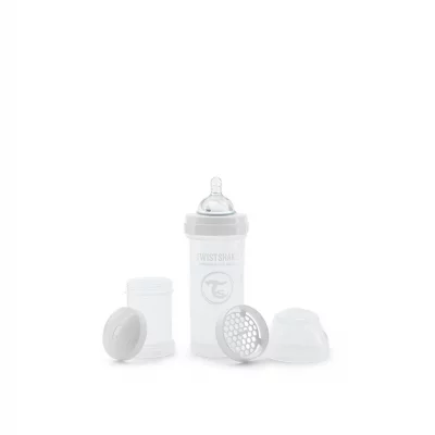 TWISTSHAKE  Biberon anti-coliques PP blanc 260 ml 