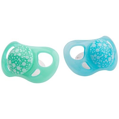 TWISTSHAKE  Sucettes orthodontiques 6 m+ en bleu/vert, lot de deux