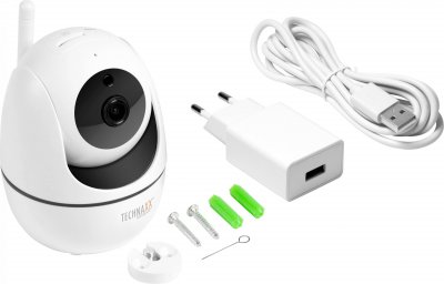 TECHNAXX TX-146 4882 filaire, sans fil, Wi-Fi, Ethernet IP-Cam&eacute;ra de surveillance 1 canal 1920 x 1080 pixels