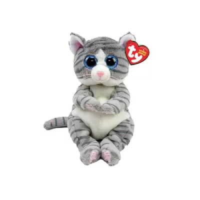 TY  - Beanie Babies - Peluche Mitzi Le Chat 15 cm, Gris, 40539