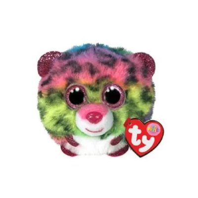 TY - Dot Leopard Puffies Peluches, 2007539, Multicolore