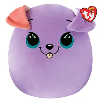 TY  Plush - Squish A Boos - Bitsy The Purple Dog (35 Cm) (39312)