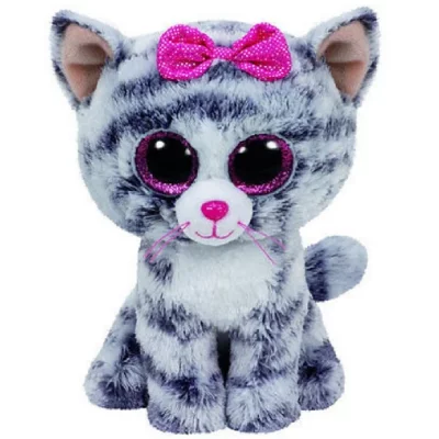 TY  - 37075 - Beanie Boo's - Peluche Kiki Chat 23 cm