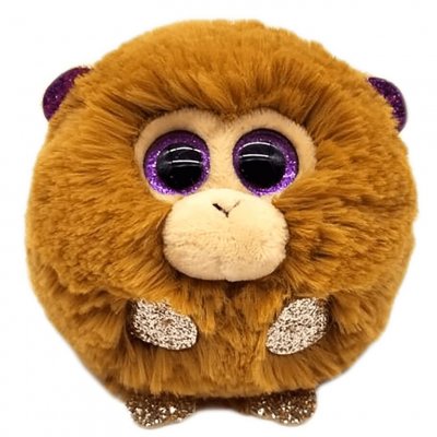 TY  Uk- Coconut Monkey Puffies Peluches, 2005130, Multicolore, 7cm