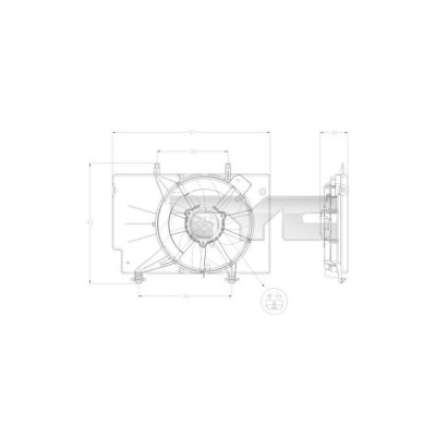 TYC  810-0042 Le moteur du ventilateur de refroidissement