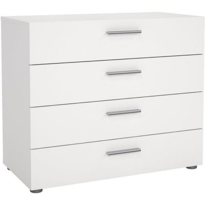 Tyhja commode 4 tiroirs - blanc - l 70 x p 40 x h 75 cm 705054949