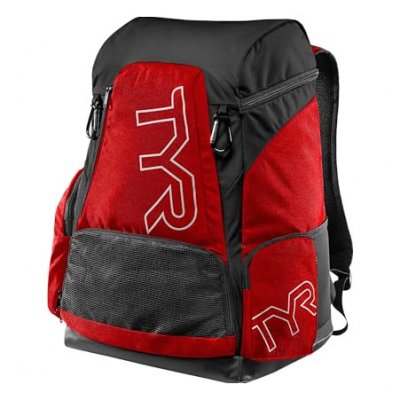 TYR  Alliance Team Backpack Sac &agrave; Dos Mixte Adulte, Rouge/Noir, 45 L