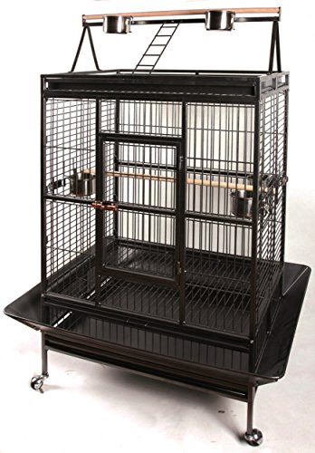 TYROL  Bigperroq Cage pour Oiseaux Argent 102x79x171 cm