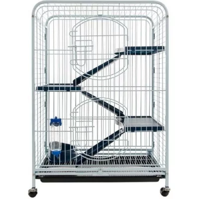 TYROL  Tower Cage Pour Rongeurs Bleu / Noir 64x44x93 Cm