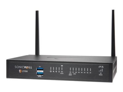 SONICWALL TZ270W - Dispositif de s&eacute;curit&eacute; - GigE - Wi-Fi 5 - 2.4 GHz, 5 GHz - bureau