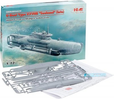 ICM U-boat Type Xxviib seehund Late - 1:72e - 