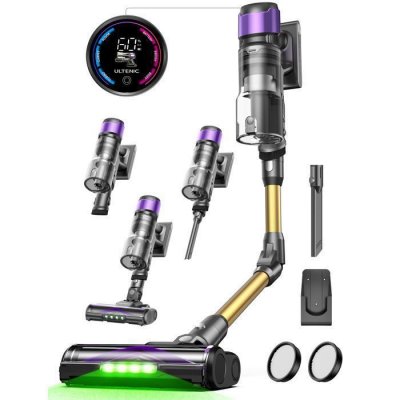 ULTENIC U12 VESLA - Aspirateur balai sans fil - 30000 Pa - 4 vitesses - Autonomie de 45min - Gris