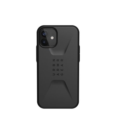 URBAN ARMOR GEAR UAG Civilian - Coque iPhone 12 Mini Rigide - Noire