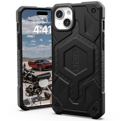 UAG  Coque arri&egrave;re Monarch Pro iPhone 15 Plus - Carbon Fiber