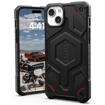 UAG  Coque arri&egrave;re Monarch Pro iPhone 15 Plus - Kevlar Black