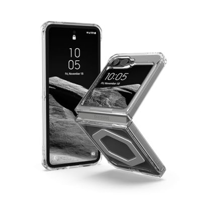 URBAN ARMOR GEAR UAG Coque arri&egrave;re Plyo Pro Samsung Galaxy Z Flip 6 - Ice / Silver