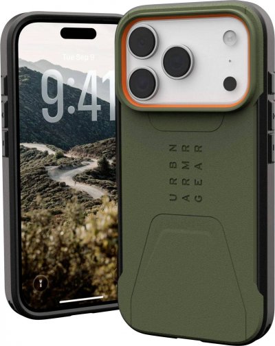 UAG  Coque Civilian MagSafe Apple iPhone 17 Pro - Olive Orange