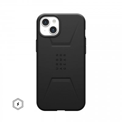 URBAN ARMOR GEAR UAG Coque Civilian MagSafe iPhone 15 Plus - Noir