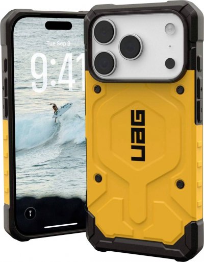 URBAN ARMOR GEAR UAG Coque Pathfinder MagSafe Apple iPhone 17 Pro - Heritage Yellow