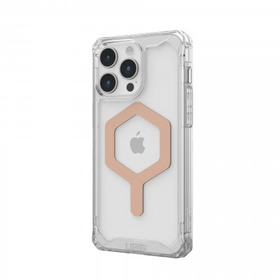 URBAN ARMOR GEAR UAG Coque Plyo MagSafe iPhone 15 Pro Max - Ice / Rose Dor&eacute;e