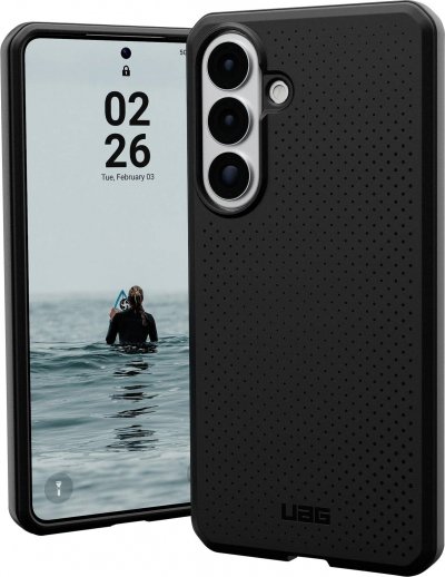 URBAN ARMOR GEAR UAG Coque pour Galaxy S26 Edge Antichoc MagSafe Souple Motif &agrave; Points S&eacute;rie DOT Noir