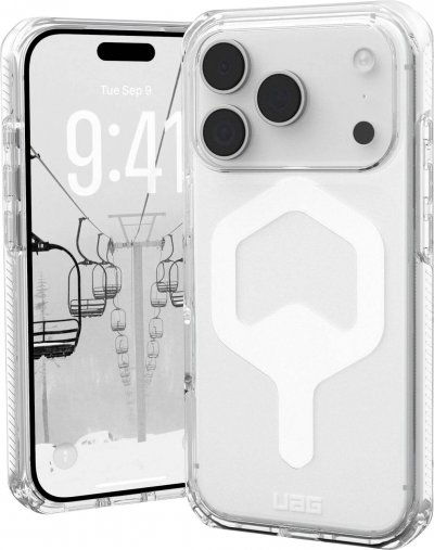 UAG  Coque pour iPhone 17 Pro MagSafe Antichocs Mod&egrave;le Plyo Transparent