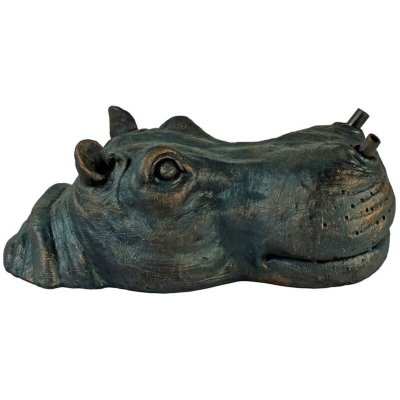 UBBINK  - Fontaine de jardin &agrave; cracheur flottante Hippopotame
