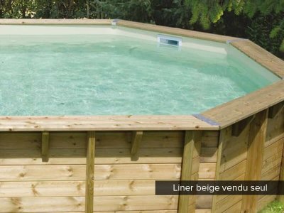 UBBINK  Liner piscine  Oc&eacute;a &Oslash;430 x H.120 cm - Beige