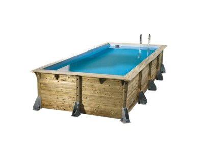 UBBINK  piscine en bois avec liner azura 350 x 505