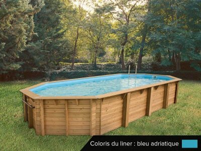 UBBINK  Piscine Oc&eacute;a 470 x 860, Liner Bleu
