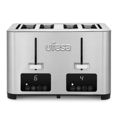 UFESA  Quartet Deluxe 1500w Toaster Argent&eacute;