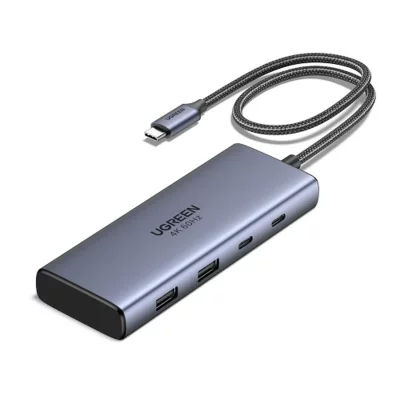 UGREEN  7-in-1 USB-C Hub CM498 Station d'accueil Gris - Neuf