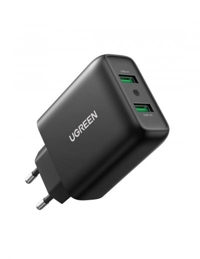 UGREEN  Chargeur Adaptateur Secteur 2x USB-A 18W PD 3.0  CD161